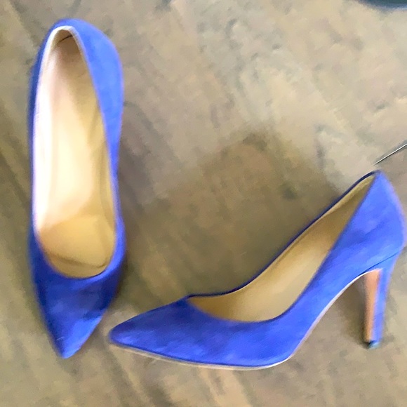 J. Crew | Shoes | J Crew Suede Heels 75 